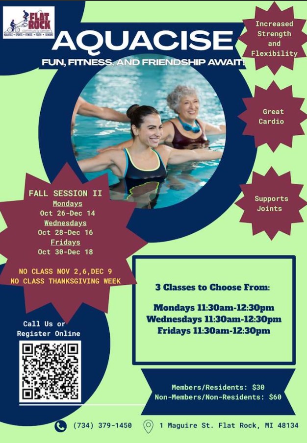 Aquacise Fall Session II 2026
